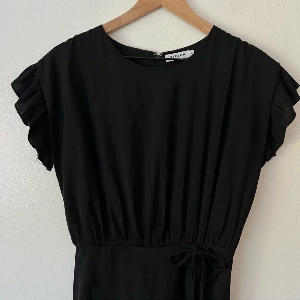 Stelen Conch Kayla Black Cotton Dress
